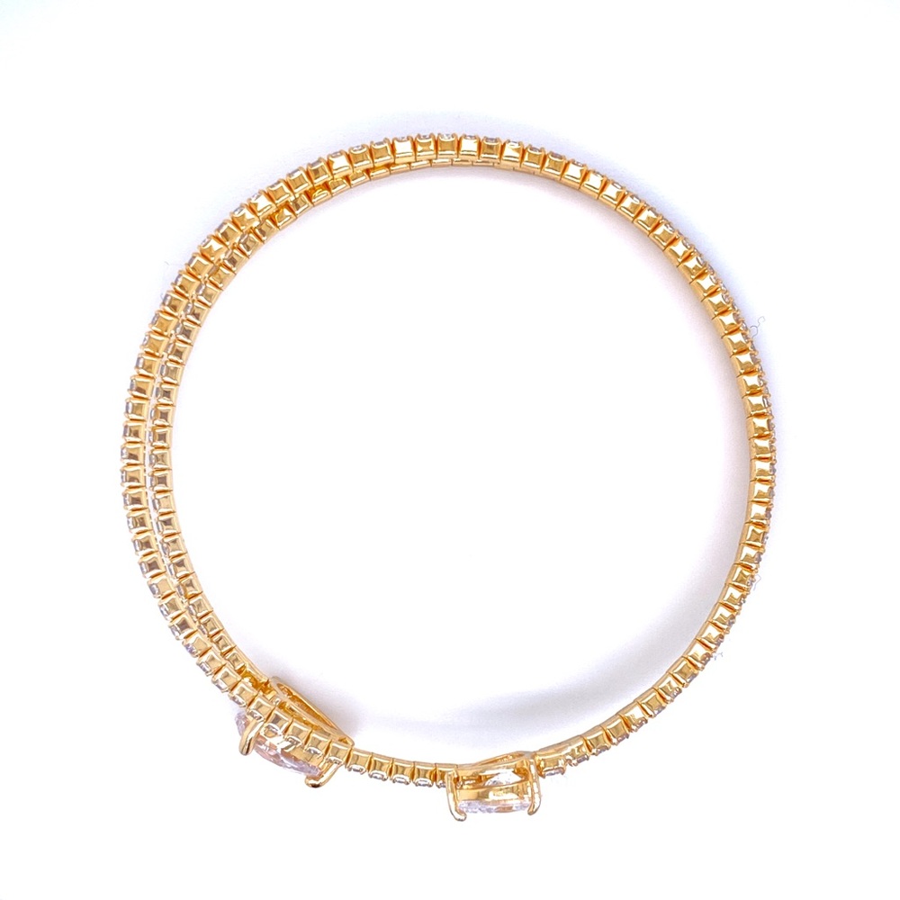 14K Gold Plated Spiral Cuff Bracelet💫 - Picture 4 of 6